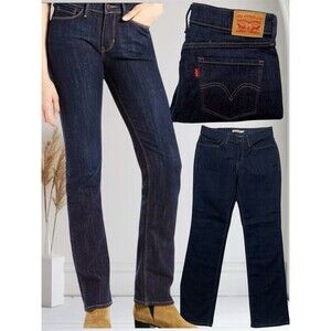 Levi's 525 Perfect Waist Straight Leg Women's Dark Blue Jeans Size 6S W28 L30